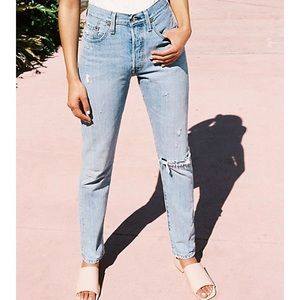 free people LEVI 501 skinny jeans